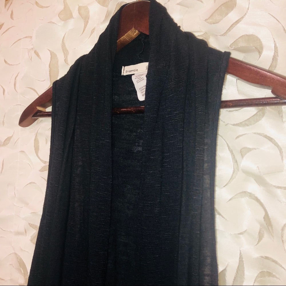 Mod Hi-Lo Drape Vest - Picture 4 of 6